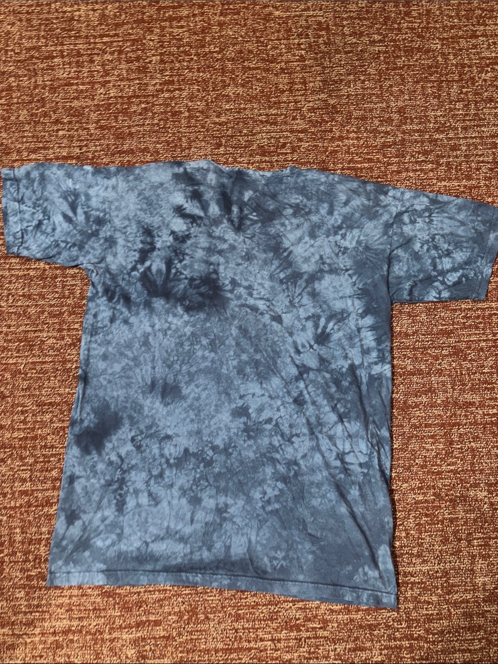 Blue tie dye metallic embelished lunar sky sun & moon detail tunic top free size - Picture 3 of 13